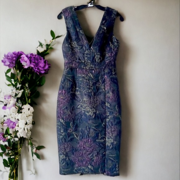 Alberto Makali V-Neck Cocktail Dress Style 56806 Size XSMALL - Picture 6 of 14